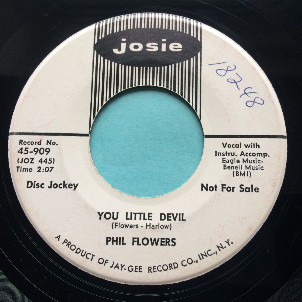 Phil Flowers - You little devil b/w The Cleopatra - Josie promo - VG+