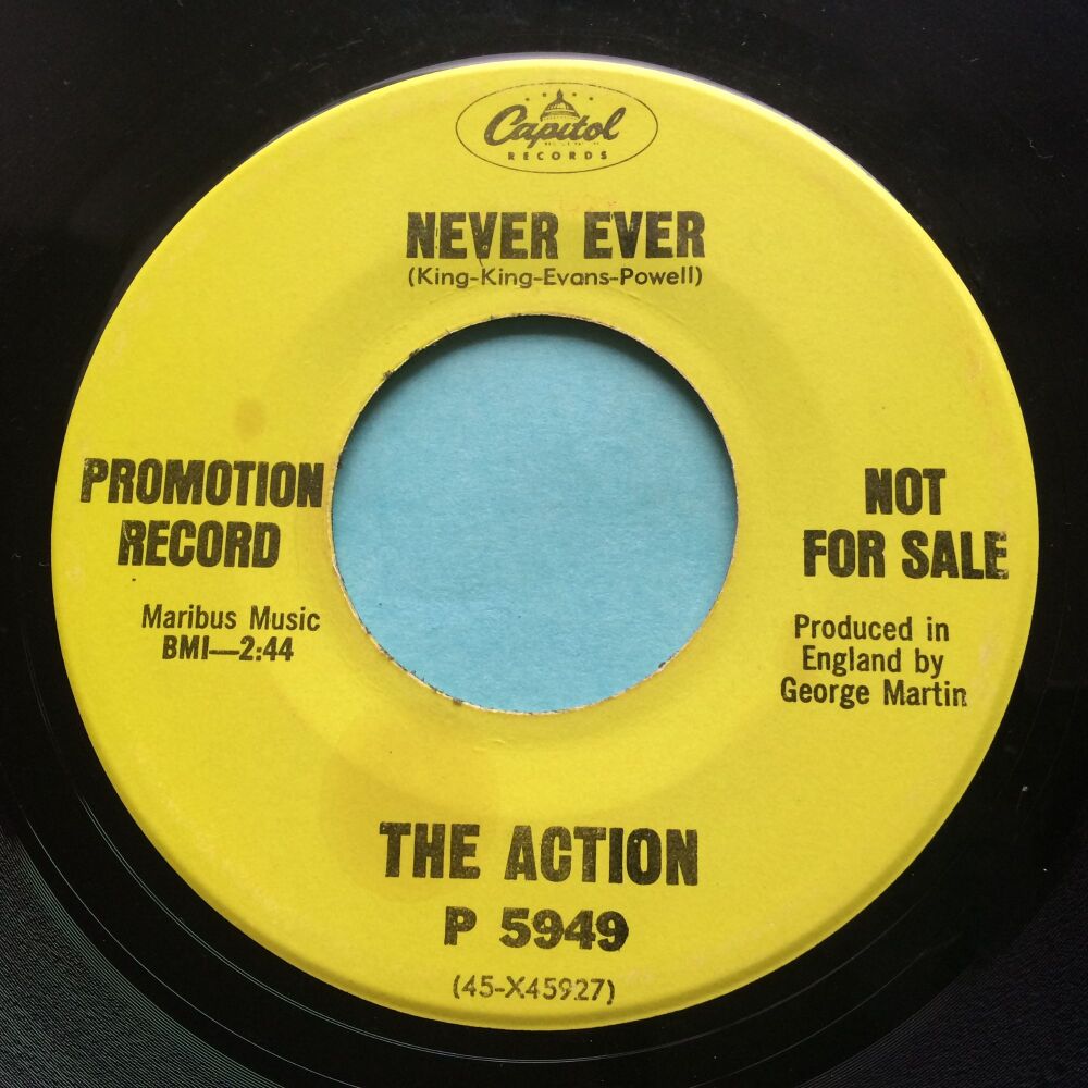 The Action - Never Ever - Capitol promo - VG+