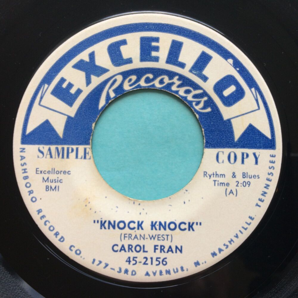 Carol Fran - Knock Knock - Excello promo - Ex-