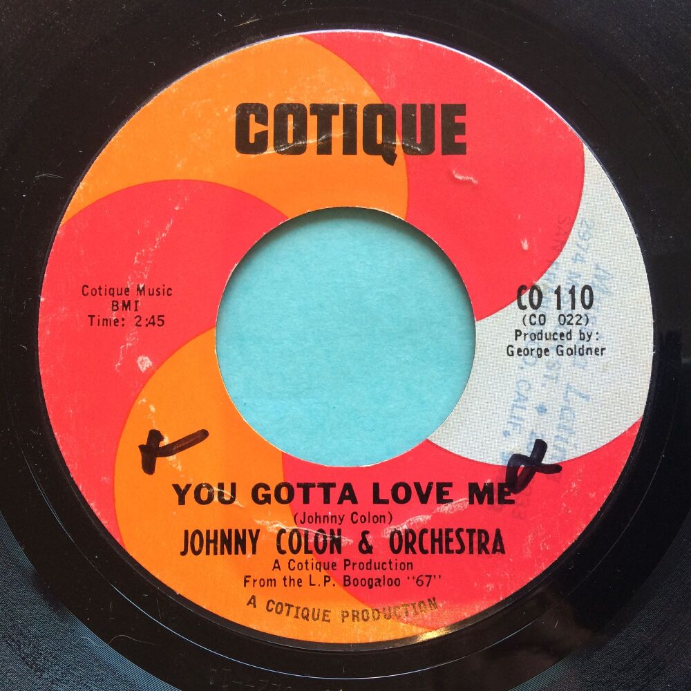 Johnny Colon - You Gotta Love Me - Cotique - VG+ (xol)