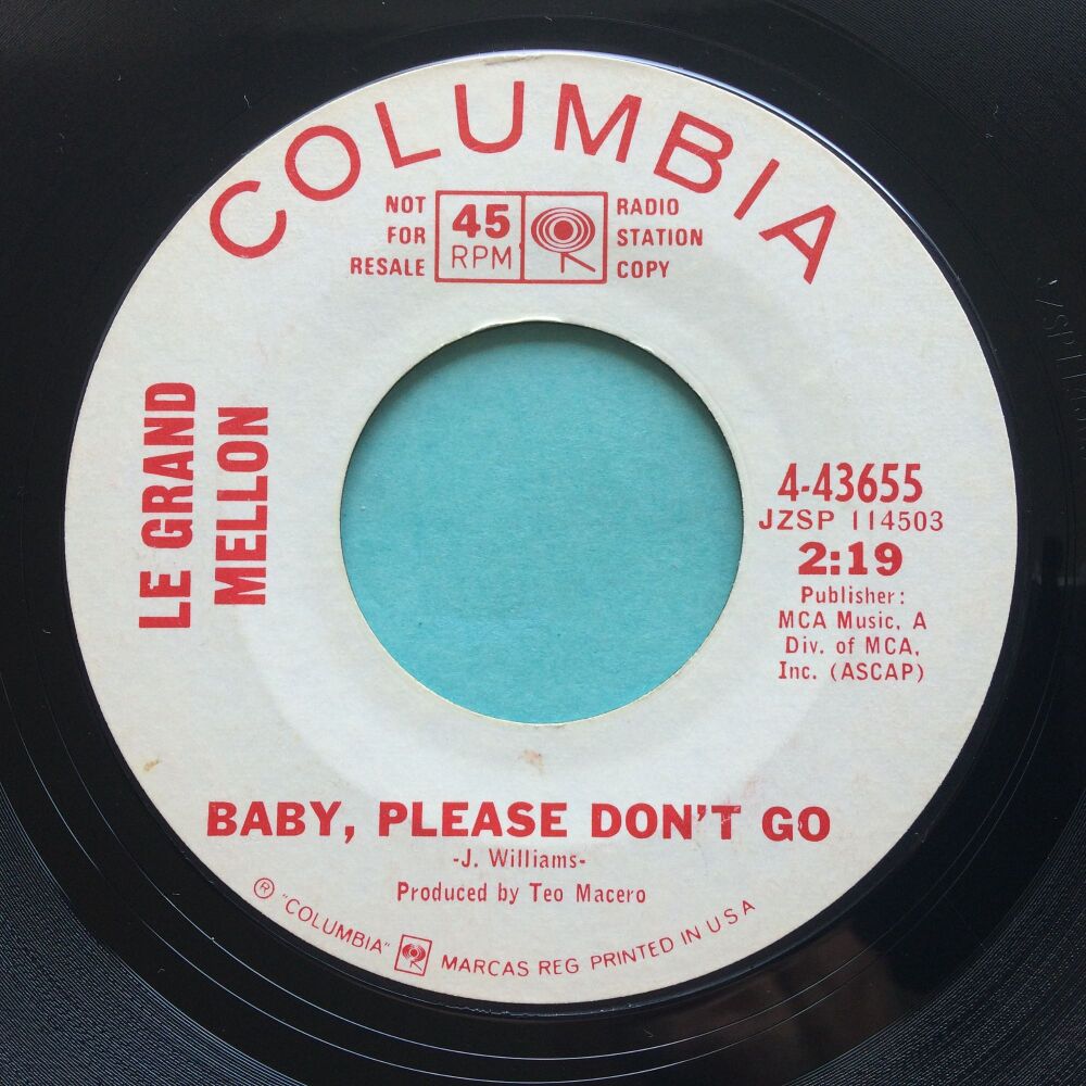 Le Grand Mellon - Baby please go b/w Summertime - Columbia promo - Ex