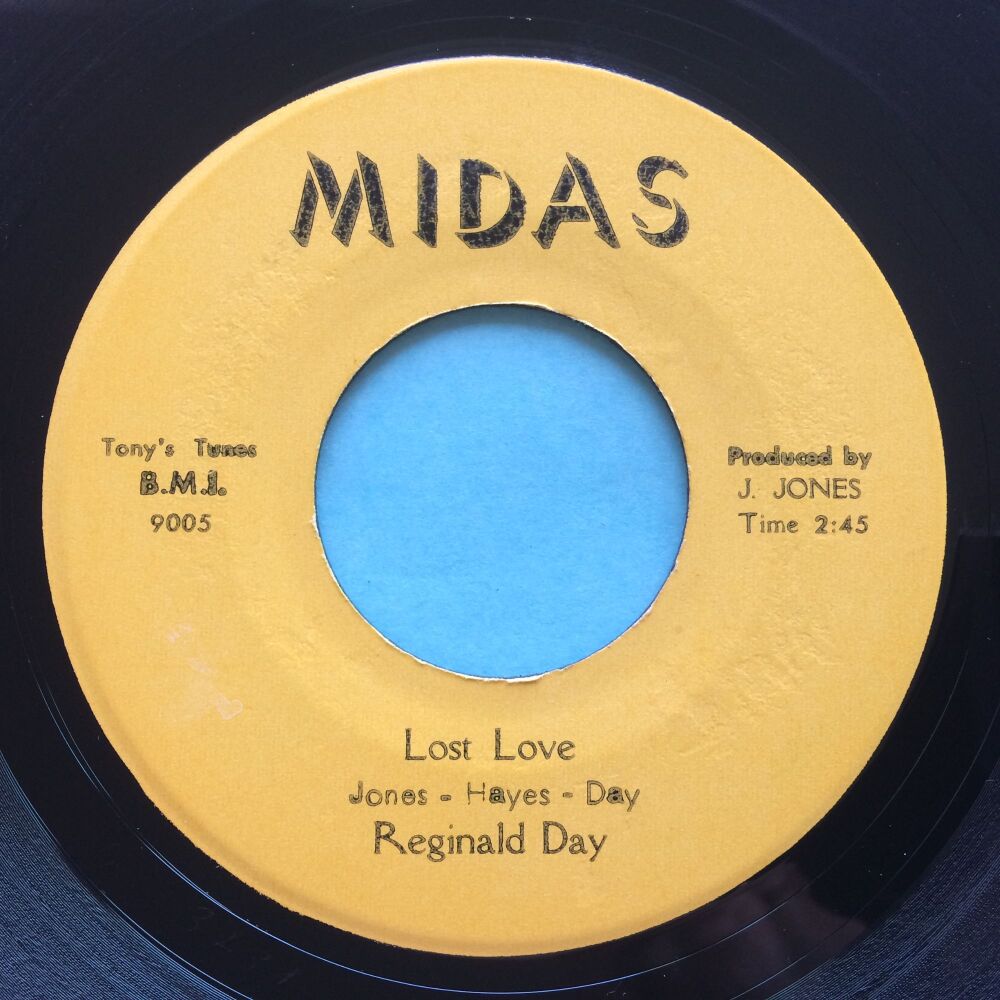 Reginald Day - Lost love b/w My girl Jean - Midas - Ex