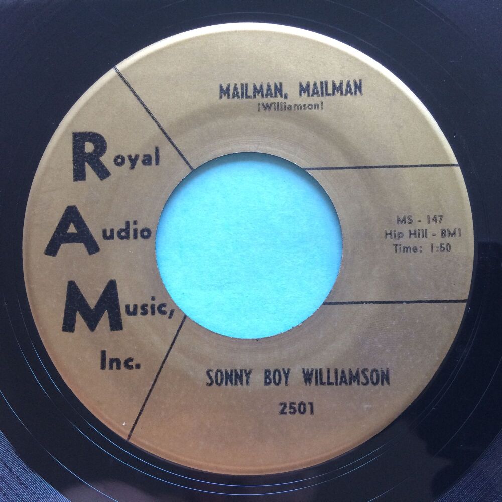 Sonny Boy Williamson - Mailman mailman b/w Pretty lil thing - RAM - Ex-