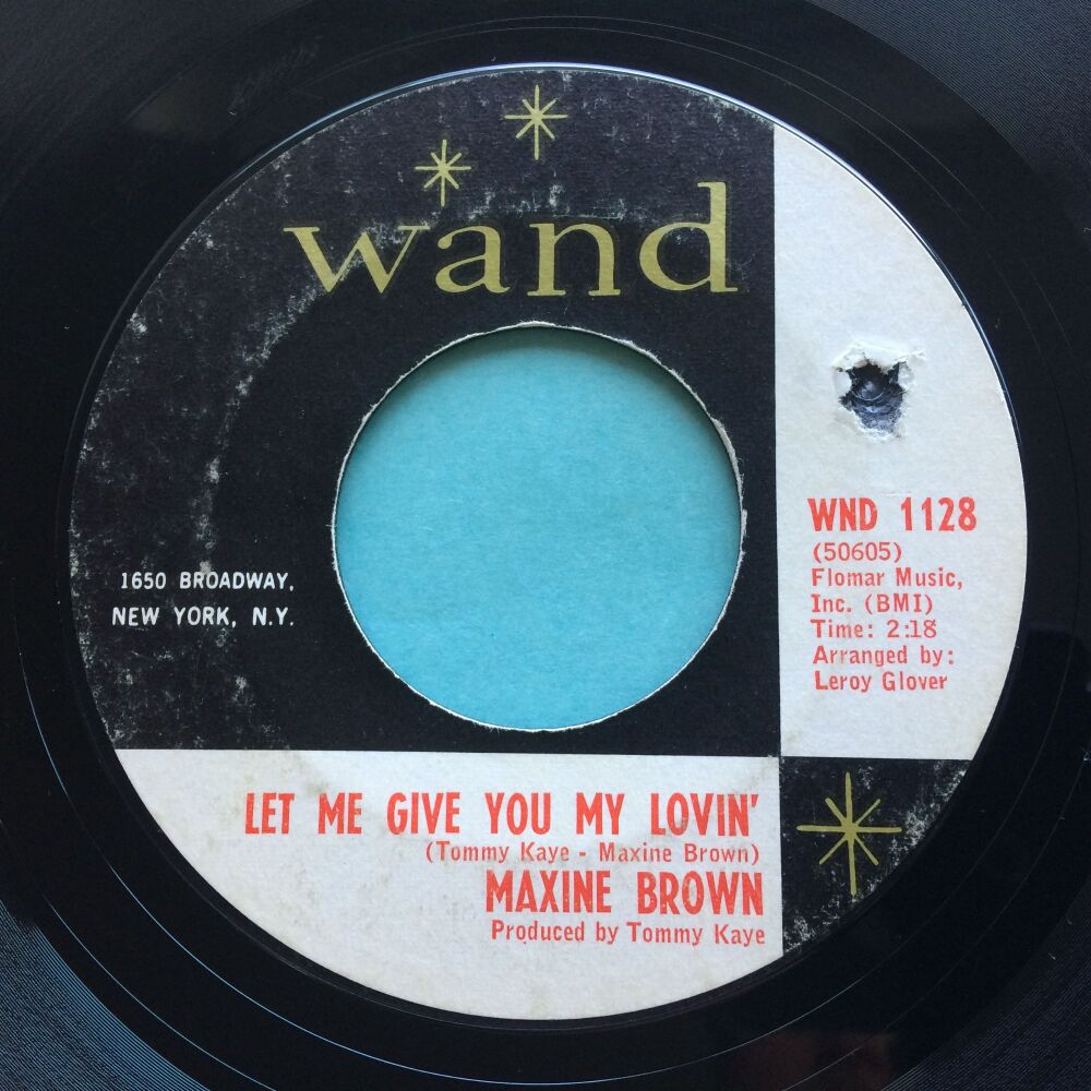 Maxine Brown - Let me give you my lovin' - Wand promo - VG+