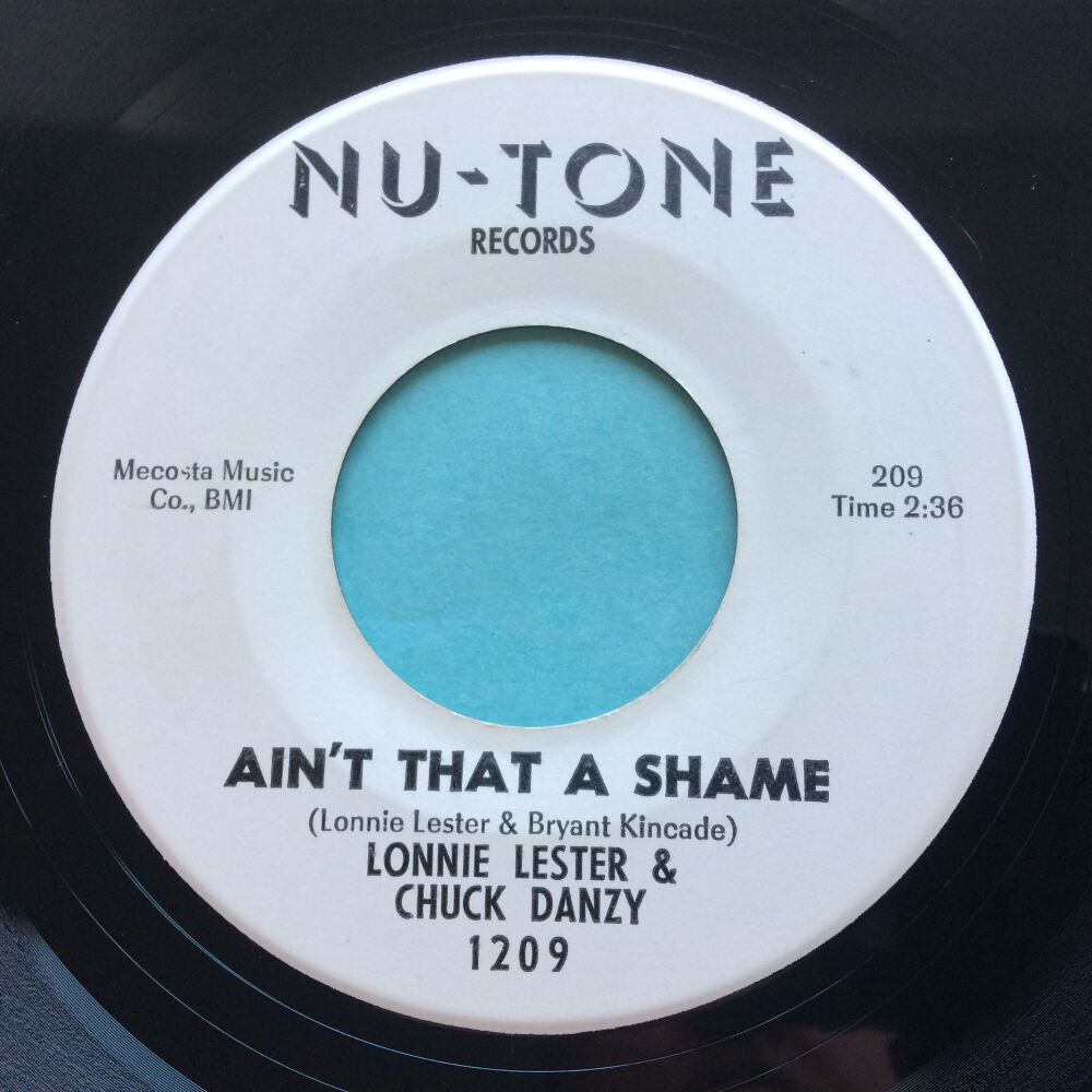 Lonnie Lester & Chuck Danzy - Ain't that a shame - Nu-Tone promo - Ex