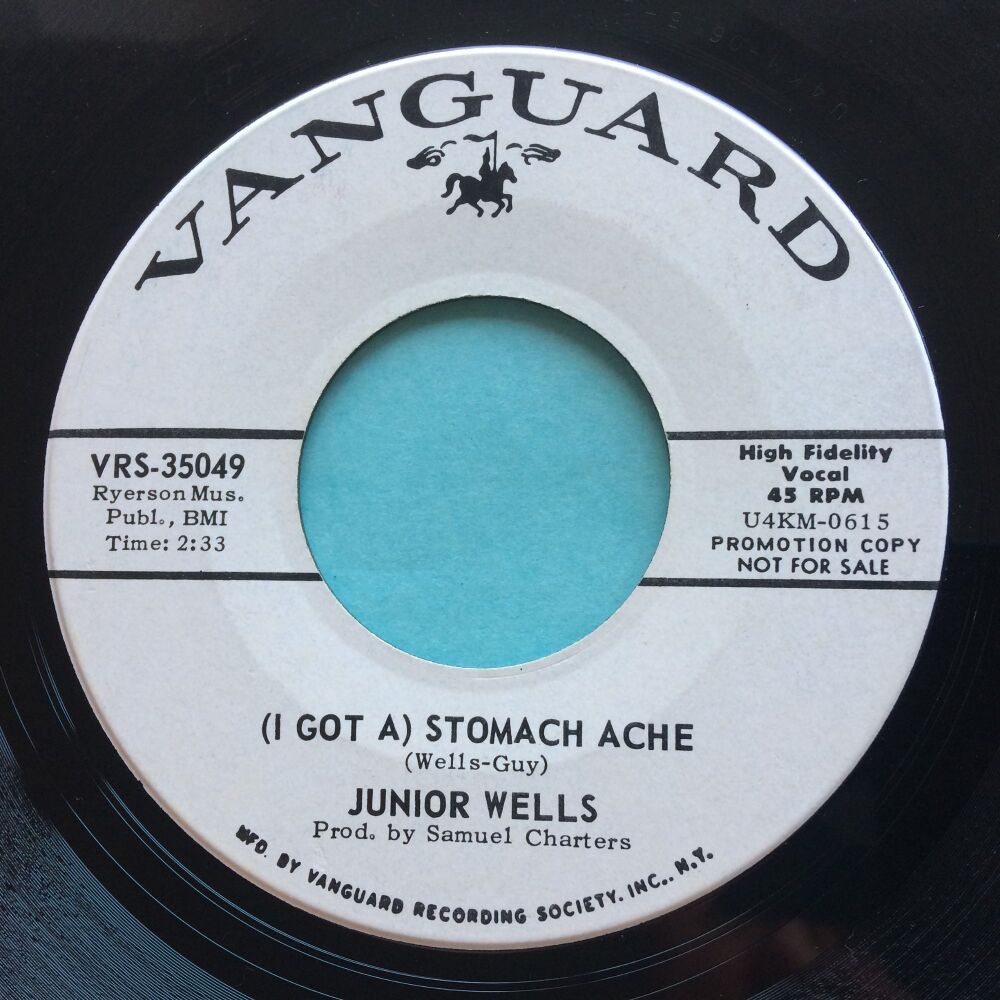 Junior Wells - (I got a ) Stomache Ache b/w Shake it baby - Vanguard promo - Ex