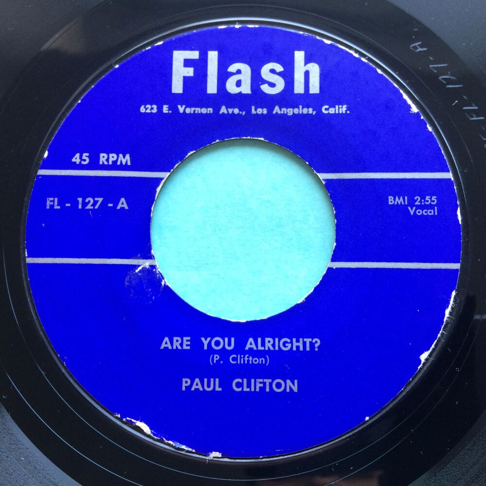 Paul Clifton - Are you alright - Flash - Ex