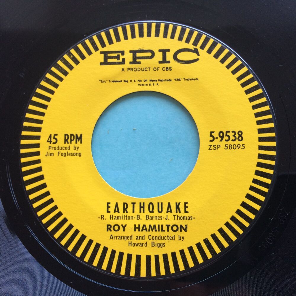 Roy Hamilton - Earthquake - Epic (+ pic sleeve) - Ex