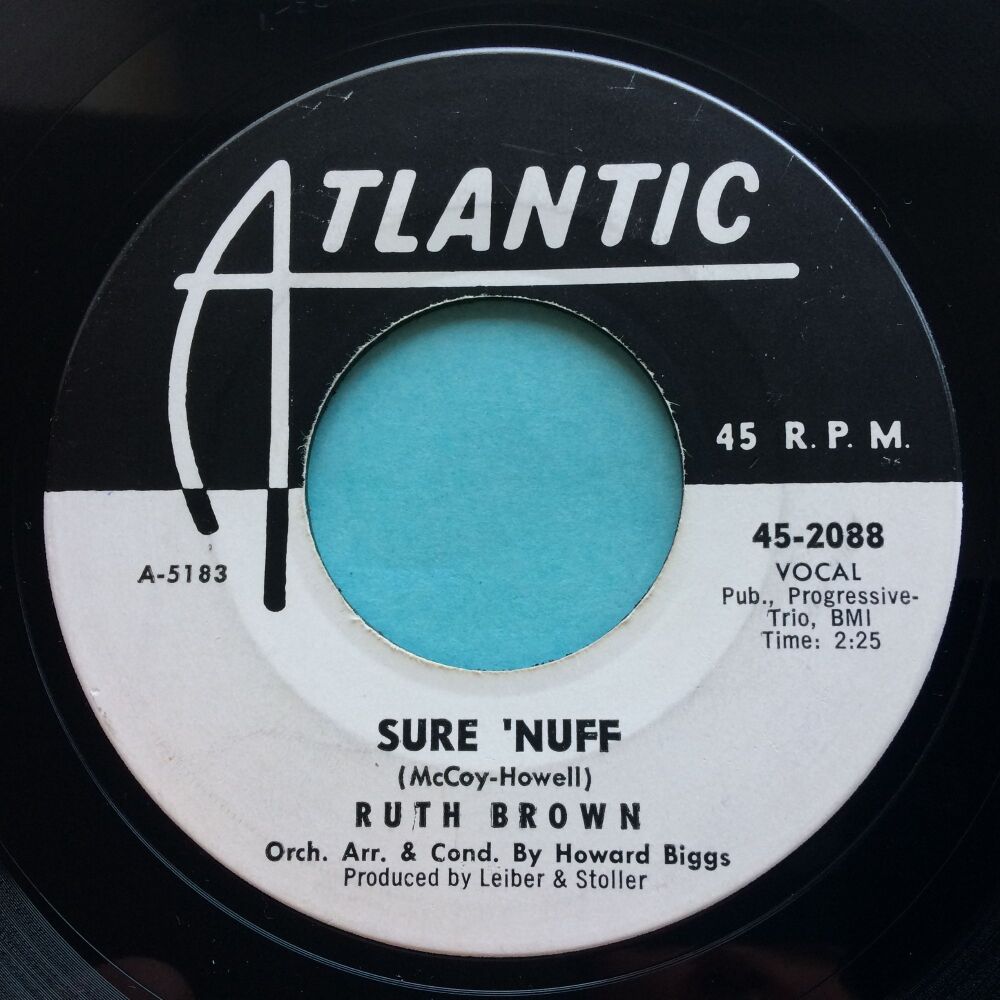 Ruth Brown - Sure'nuff b/w Here he comes - Atlantic promo - Ex