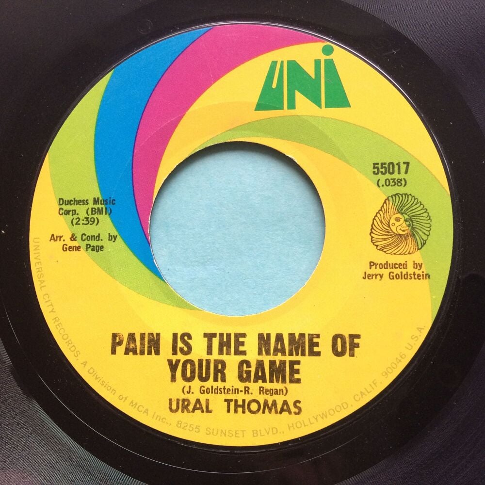 Ural Thomas - Pain is the name of the game - Uni - Ex