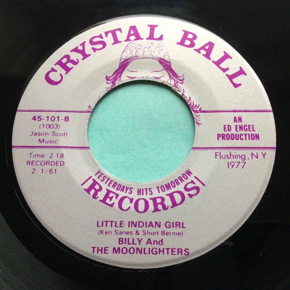 Billy and the Moonlighters - Little Indian Girl - Crystal Ball - Ex