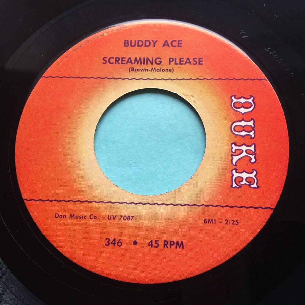 Buddy Ace - Screaming Please b/w What can I do - Duke - VG+