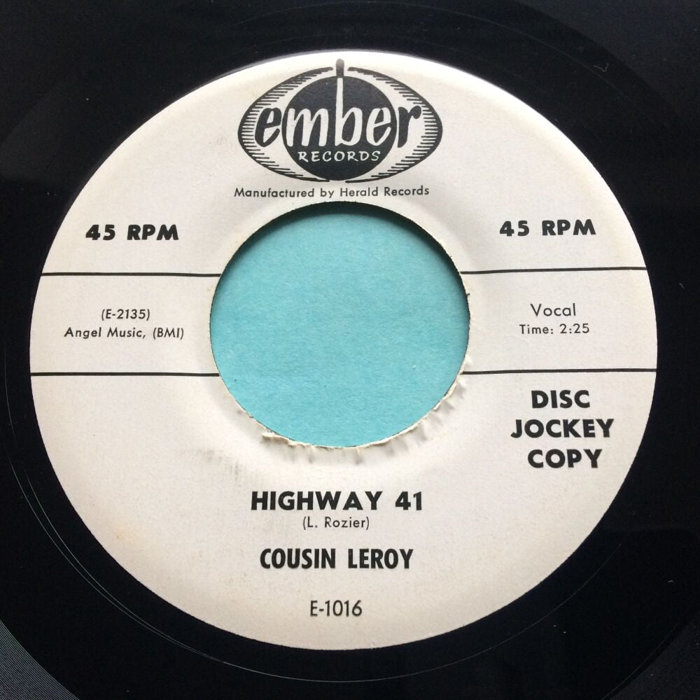 Cousin Leroy - Highway 41 b/w Will a match box hold my clothes - Ember promo - Ex-