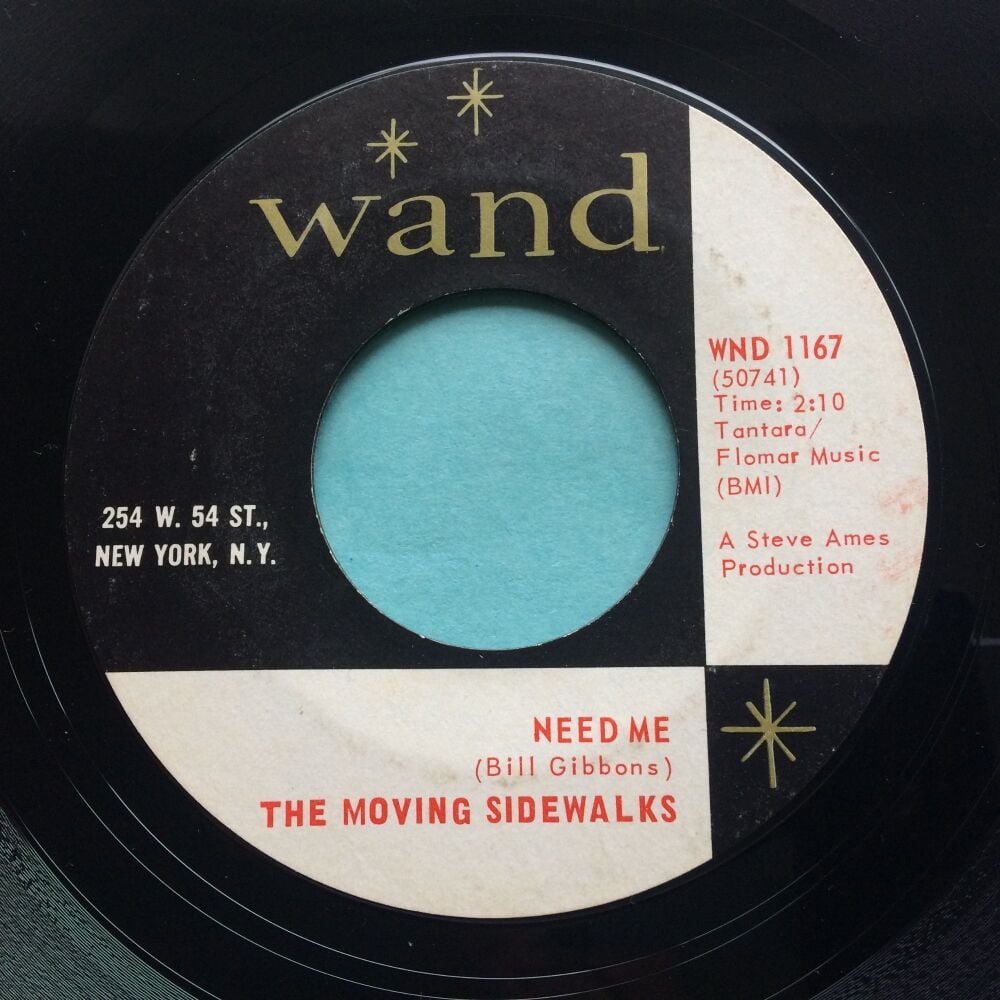 The Moving Sidewalks - Every night a new surprise b/w Need me - Wand - Ex