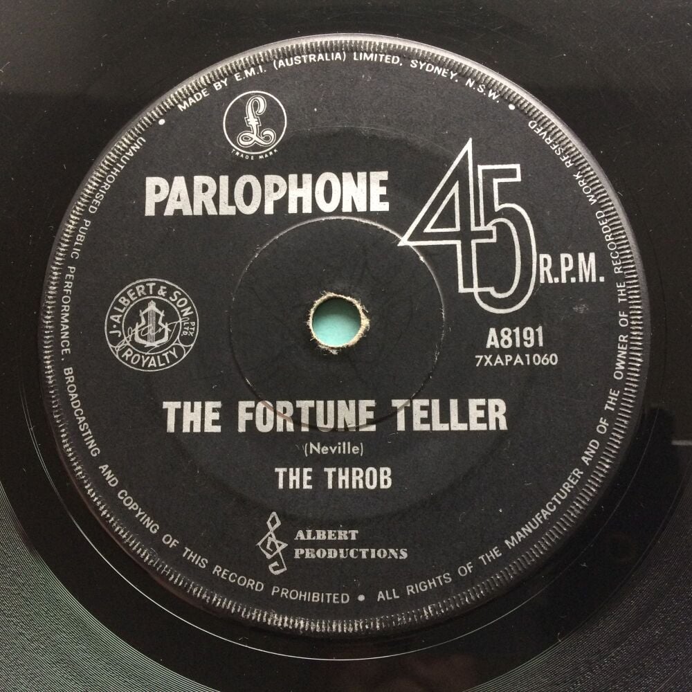 The Throb - Fortune Teller b/w Believe in me - Parlophone (Australia) - VG plays VG+