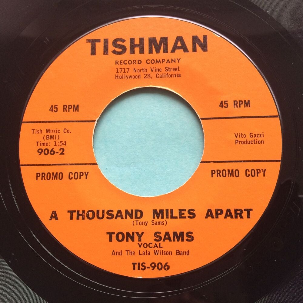 Tony Sams - A thousand miles apart - Tishman - Ex