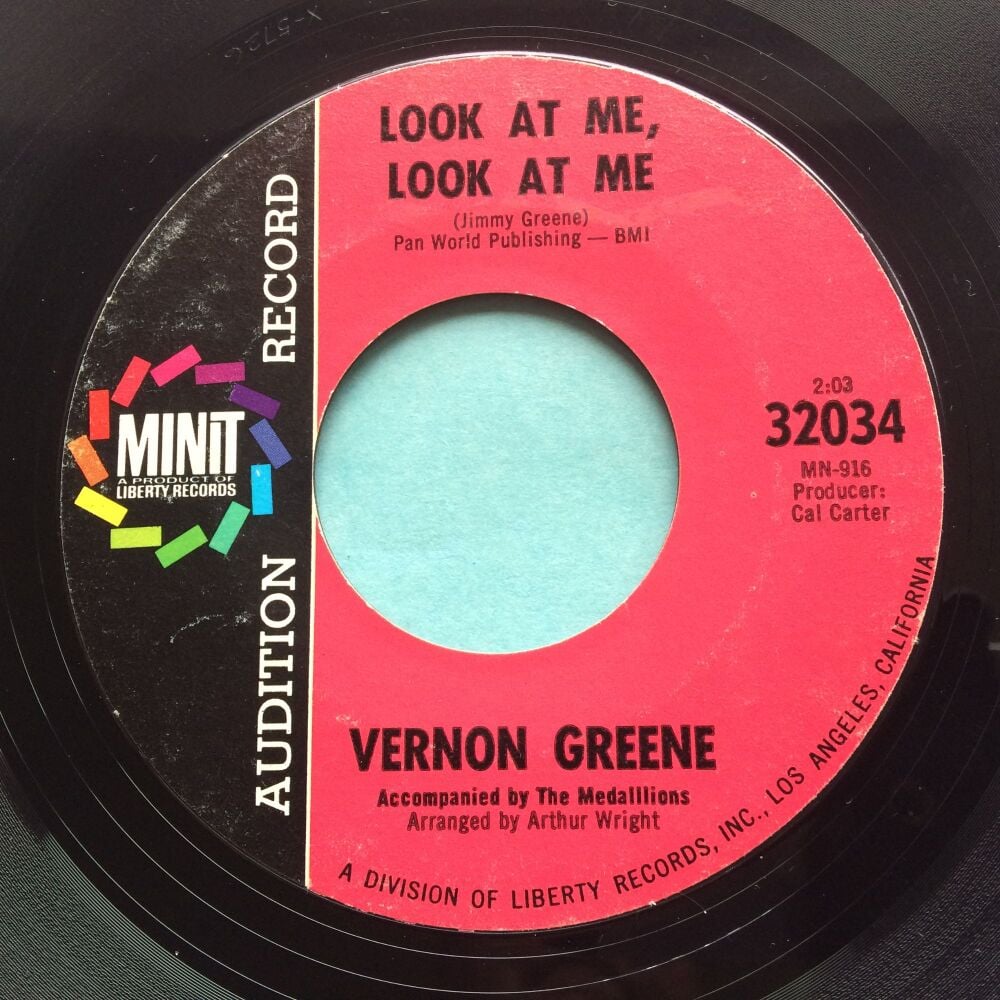 Vernon Greene - Look at me, look at me - Minit promo - Ex