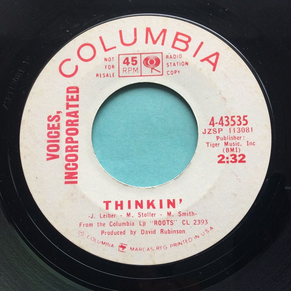 Voices Incorporated - Thinkin' - Columbia promo - VG+