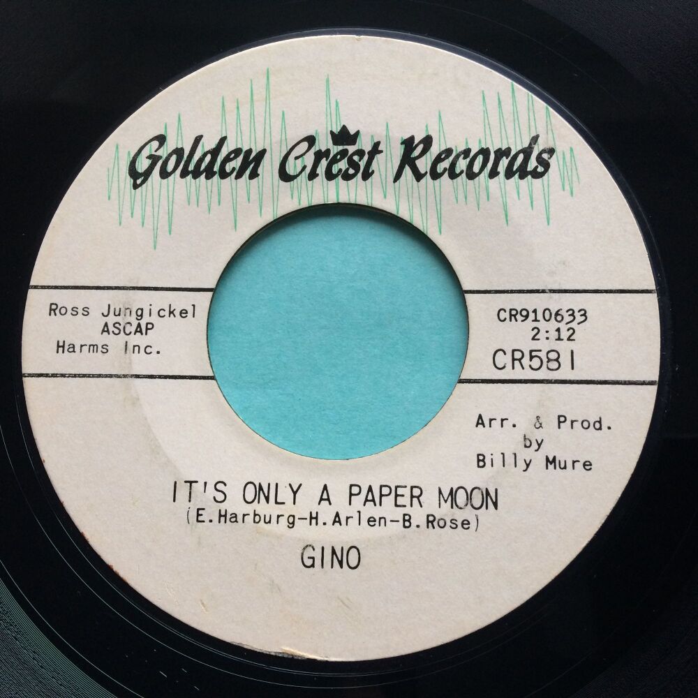 Gino - It's only a paper moon - Golden Crest - Ex