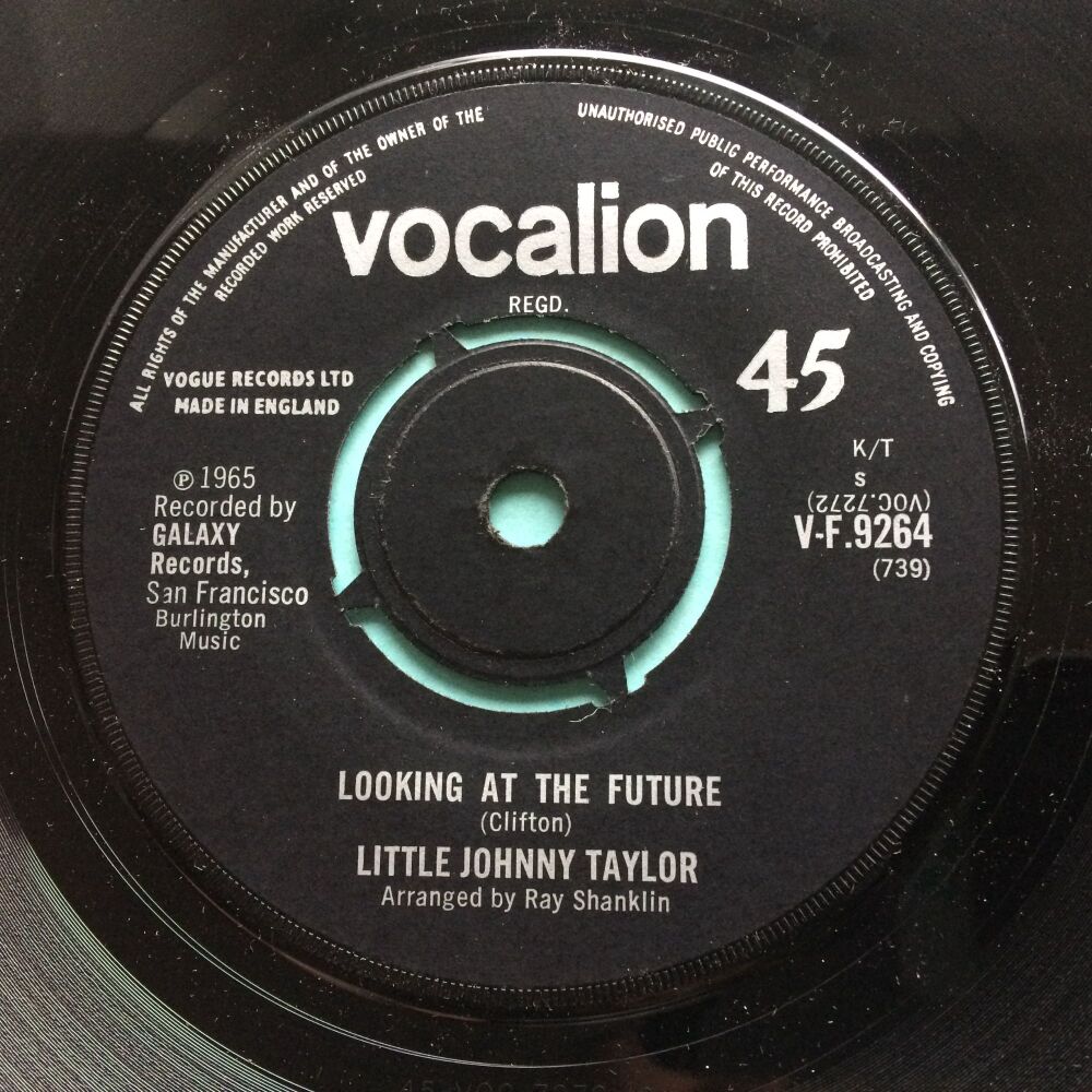 Little Johnny Taylor - Looking at the future - Vocalion - Ex-