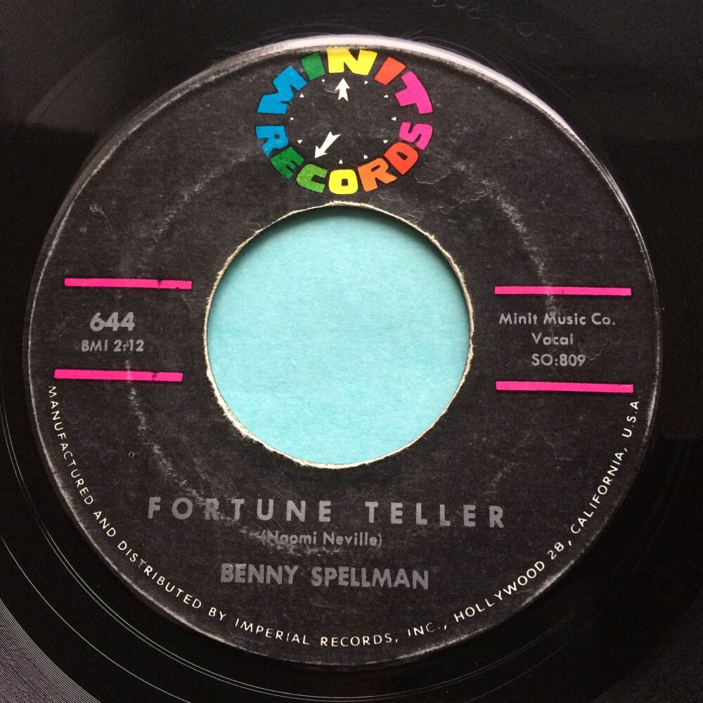 Benny Spellman - Fortune Teller - Minit - VG+