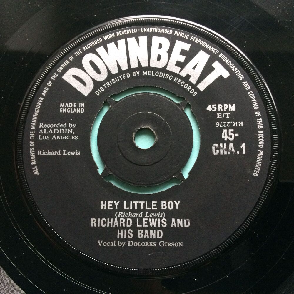 Dolores Gibson with Richard Lewis & his band - Hey little boy b/w Hey little girl - UK Downbeat - VG+