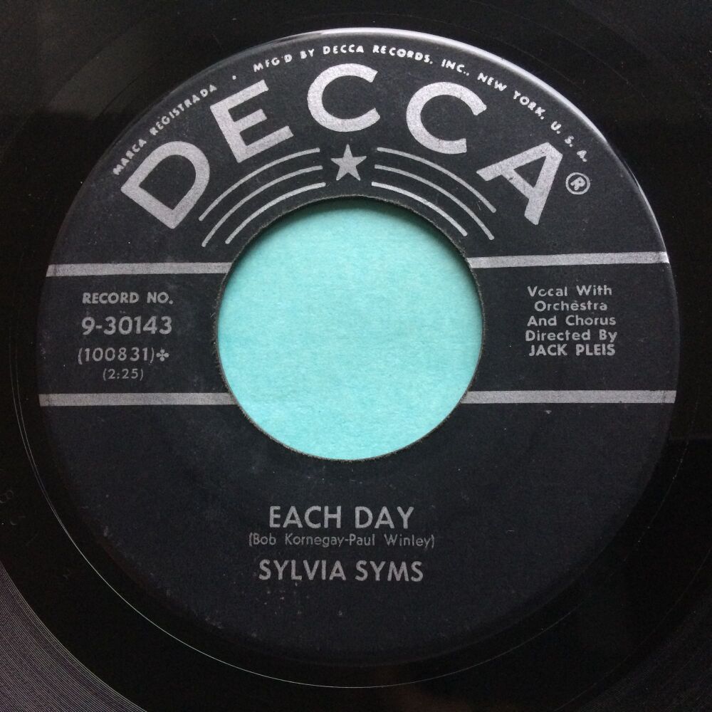 Sylvia Syms - Each day - Decca - VG+