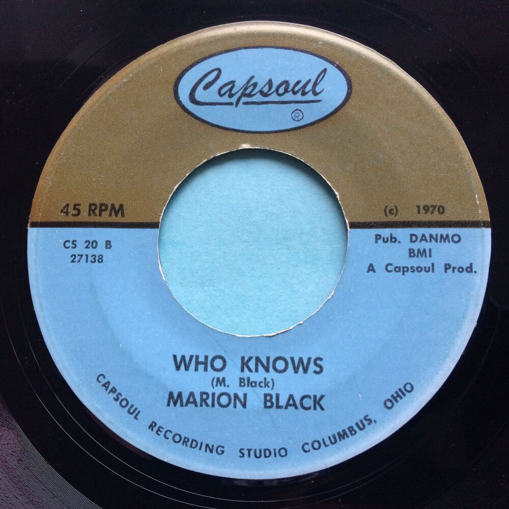 Marion Black - Who knows - Capsoul - VG+