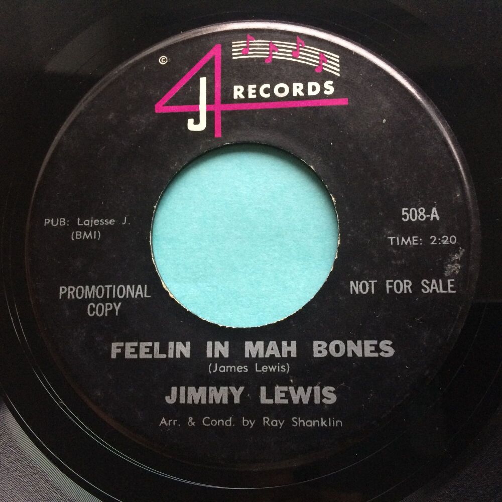 Jimmy Lewis - Feelin' in mah bones - 4-J - Ex-