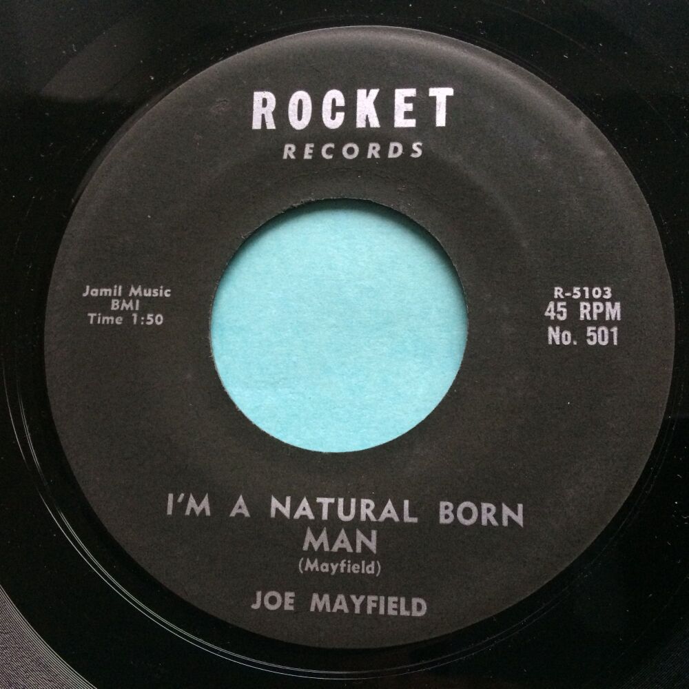 Joe Mayfield - I'm a natural born man b/w You're the one I love - Rocket - Ex-