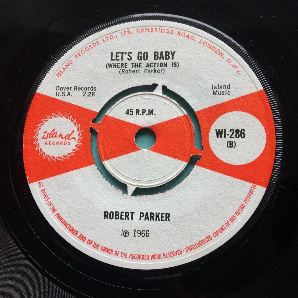 Robert Parker - Let's go baby (where the action is) b/w Barefootin' - UK Island - Ex