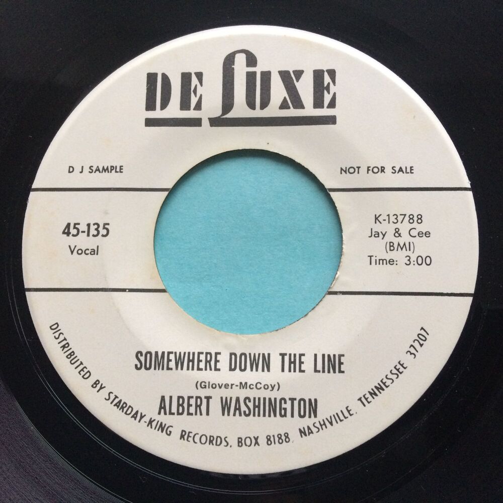 Albert Washington - Somewhere down the line - Deluxe promo - Ex