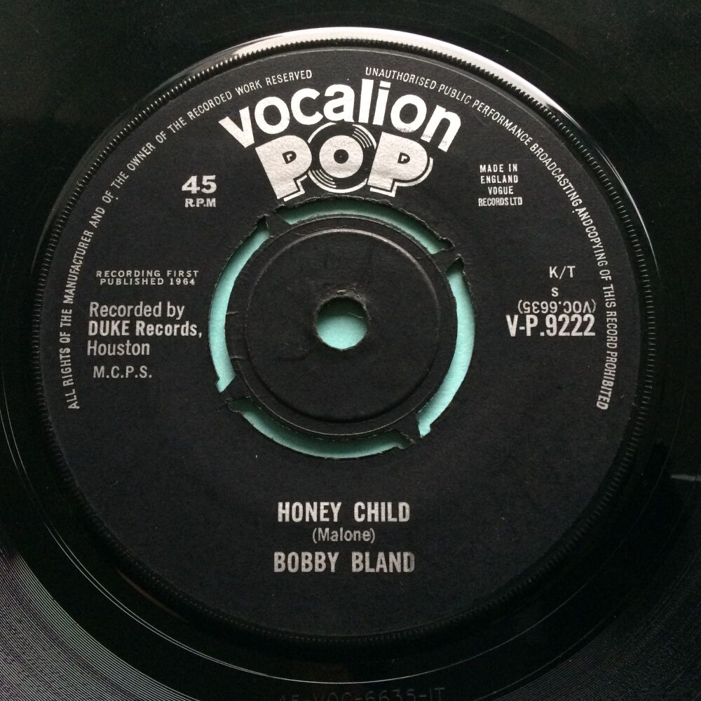 Bobby Bland - Honey Child - U.K. Vocalion Pop - Ex-