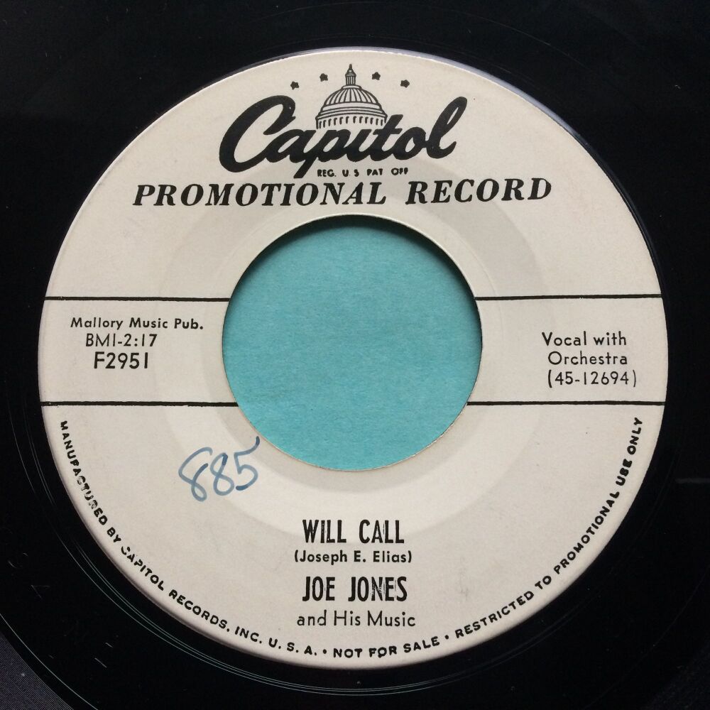 Joe Jones - Will call - Capitol promo - VG+