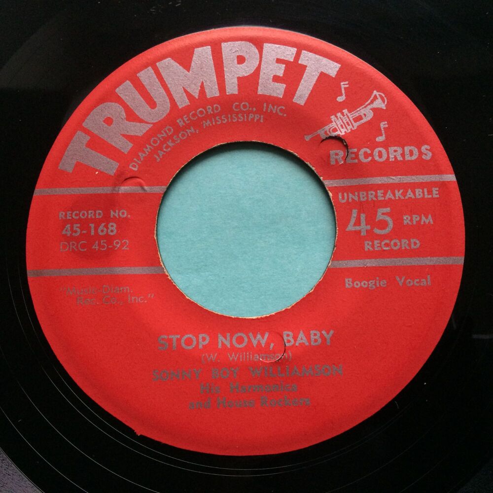 Sonny Boy Williamson - Stop now baby b/w Mr Down Child - Trumpet - VG+