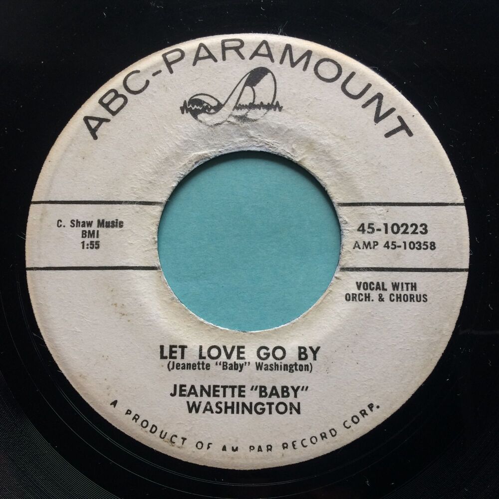 Jeanette Baby Washington - Let love go by - ABC promo - VG+