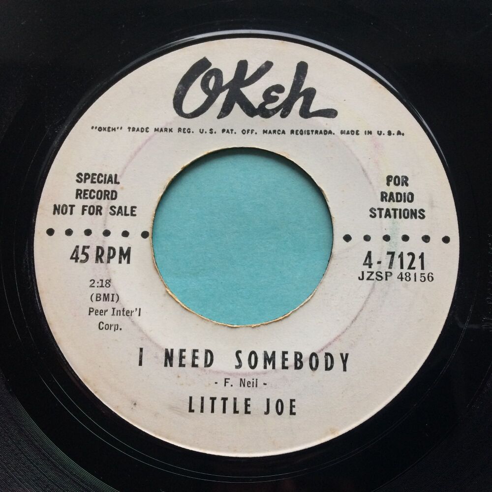 Little Joe - I need somebody - Okeh promo - VG+