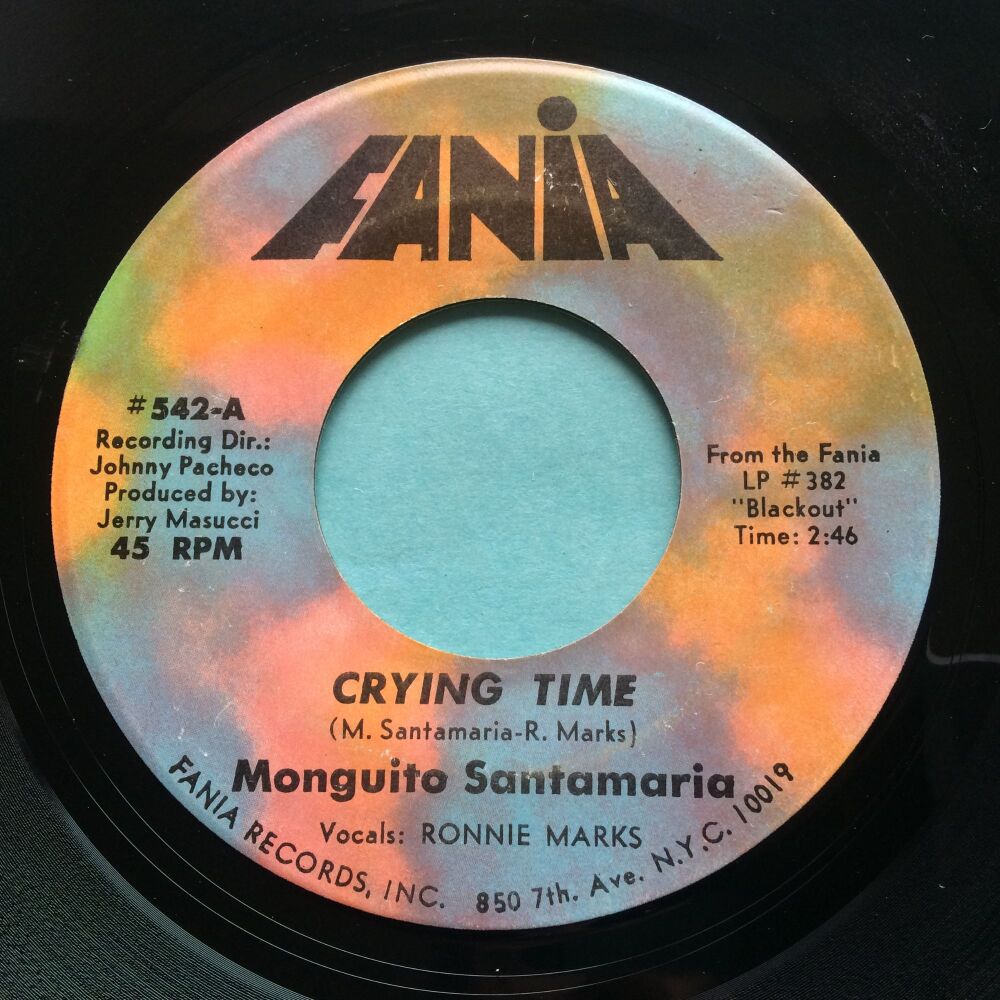 Monguito Santamaria (vocals Ronnie Marks) - Crying time - Fania - Ex