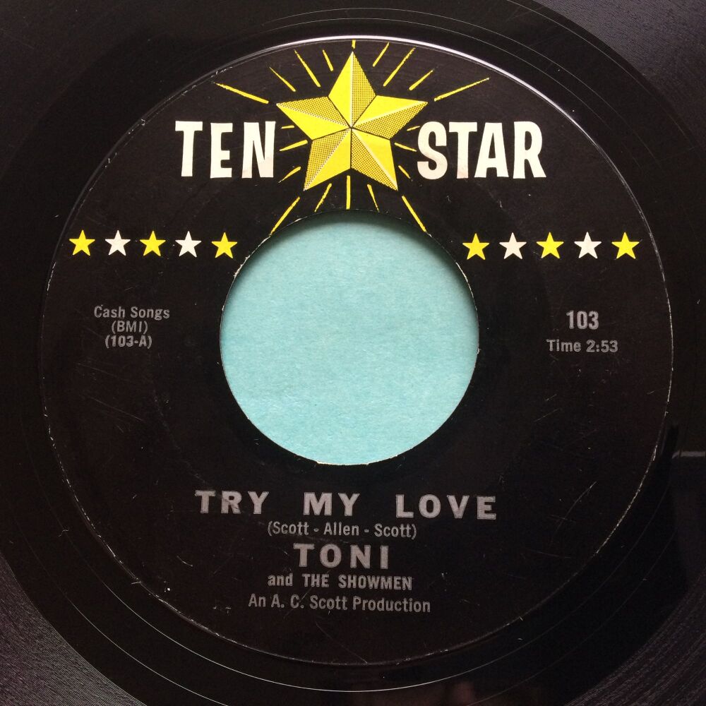 Toni and the Showmen - Try my love - Ten Star - VG plays VG+