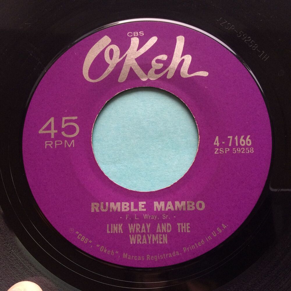 Link Wray and The Wraymen - Rumble Mambo b/w Red Saunders - Hambone - Okeh - Ex