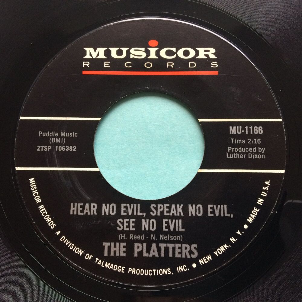 Platters - Hear No Evil, Speak No Evil, See No Evil - Musicor - Ex
