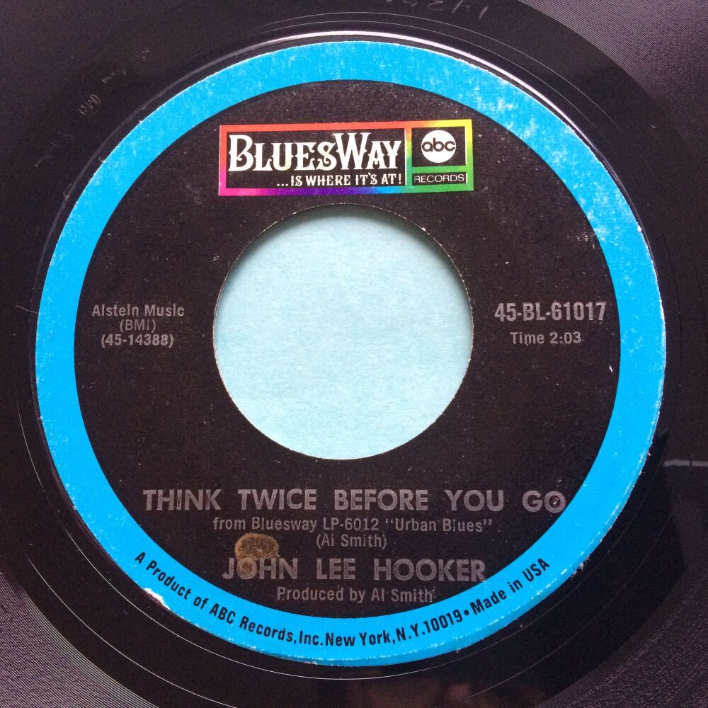 John Lee Hooker - Think twice before you go - Bluesway - Ex