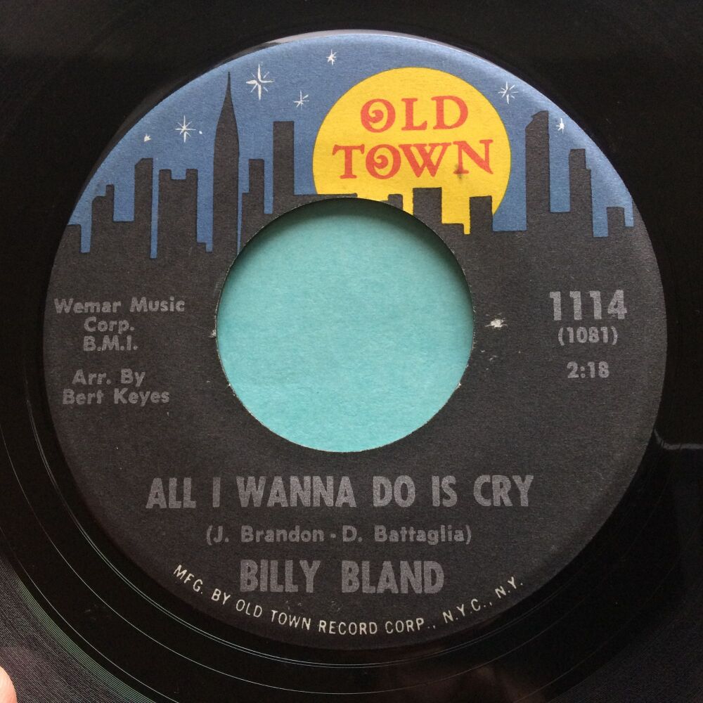 Billy Bland - All I wanna do is cry - Old Town - Ex-