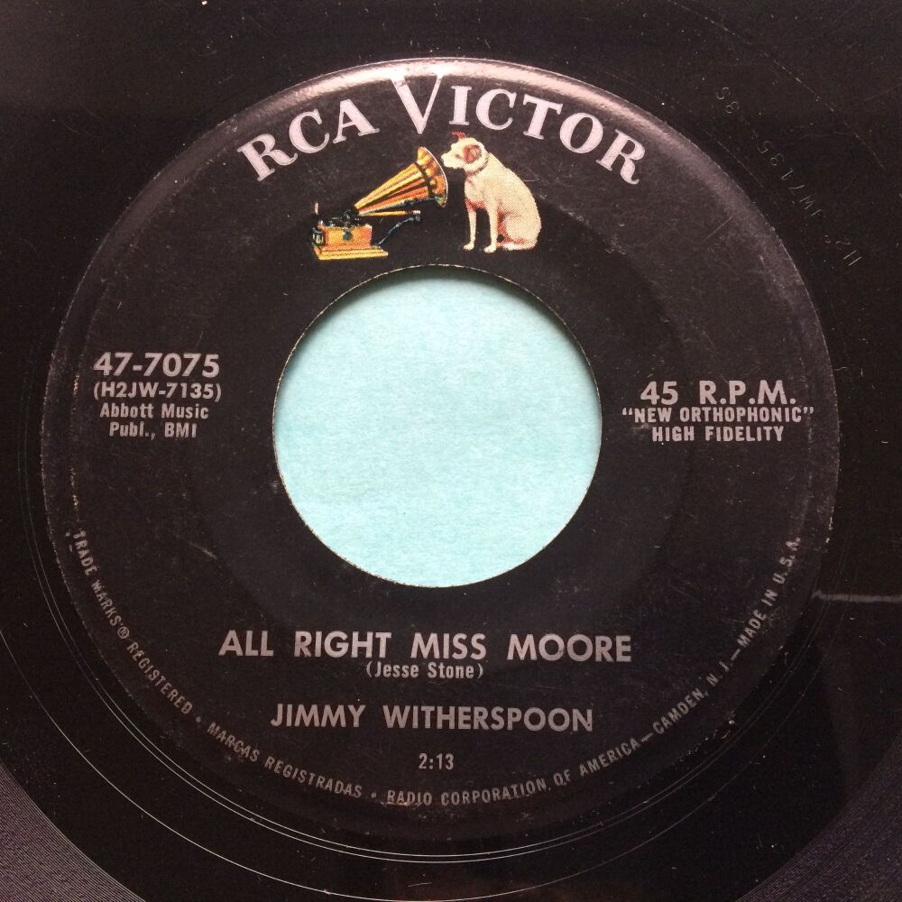 Jimmy Witherspoon - All right Miss Moore - RCA - VG+