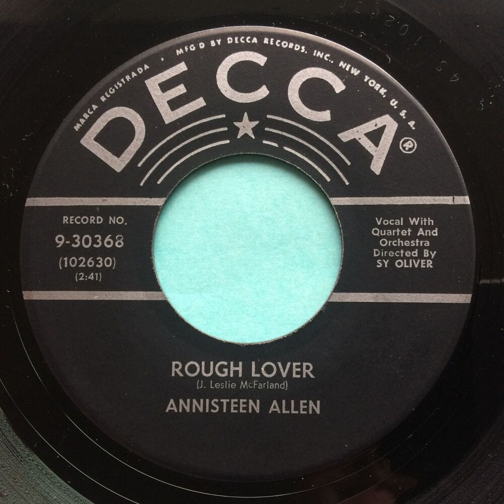 Annisteen Allen - Rough Lover - Decca promo - Ex