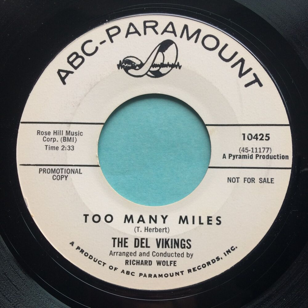 Del Vikings - Too many miles - ABC promo - Ex