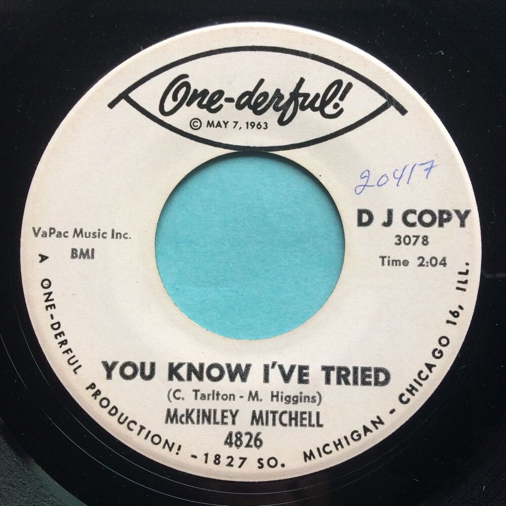 McKinley Mitchell - You know I've tried - One-Derful promo - Ex-