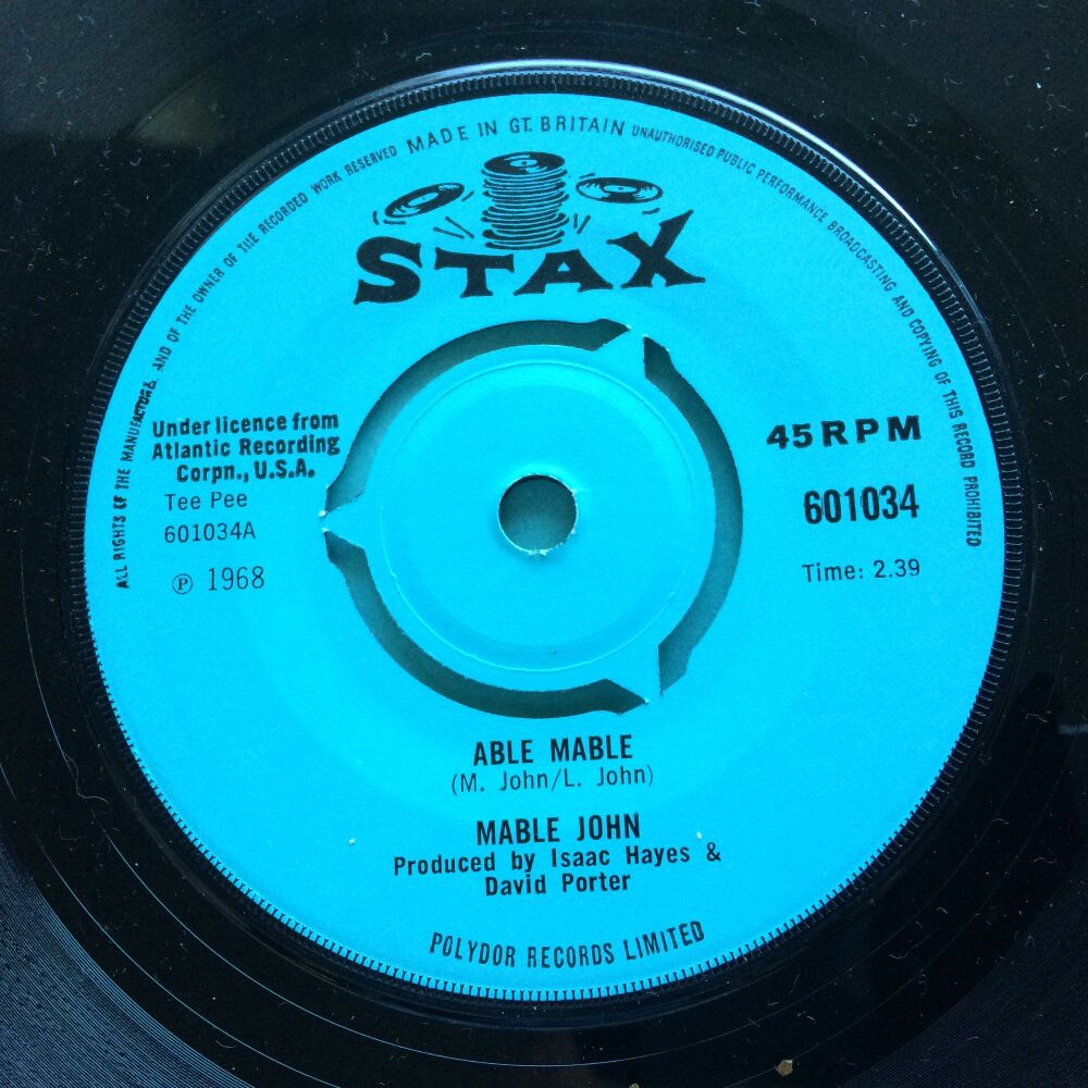 Mable John - Able Mable - U.K. Stax - Ex