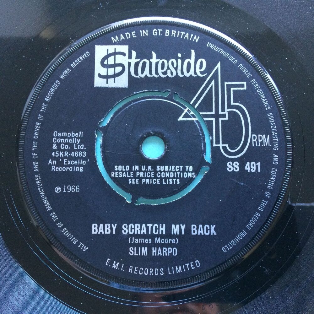 Slim Harpo - Baby scratch my back - U.K. Stateside - Ex