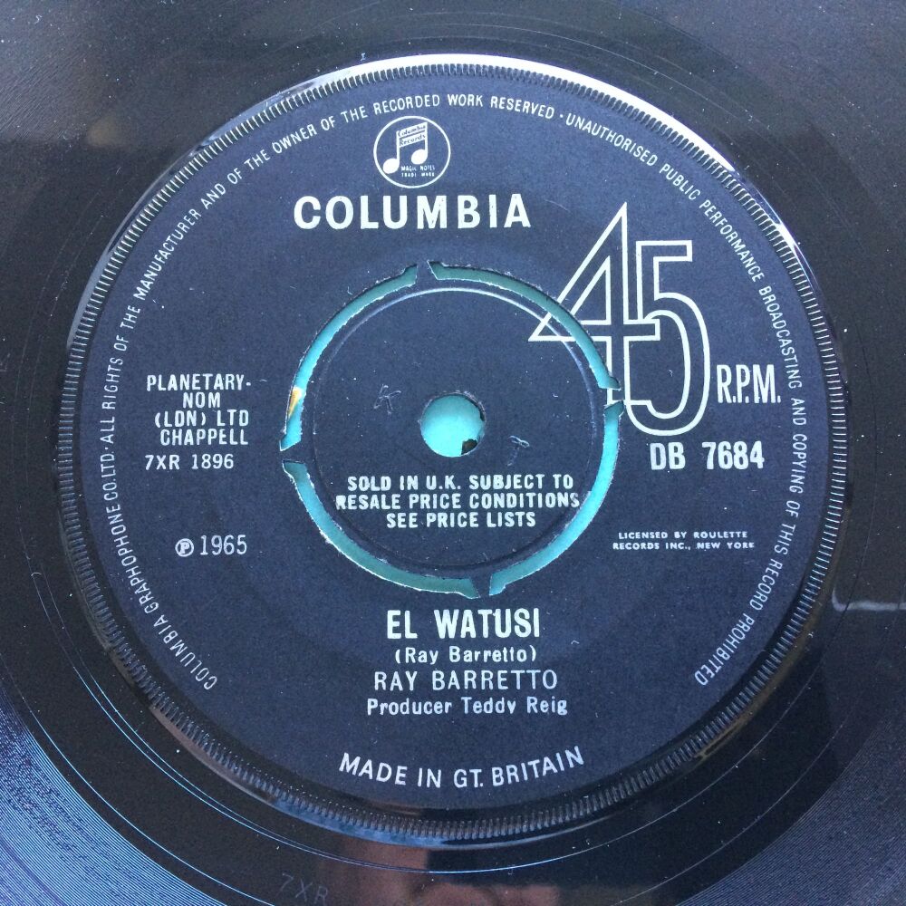 Ray Barretto - El Watusi - UK Columbia - VG+